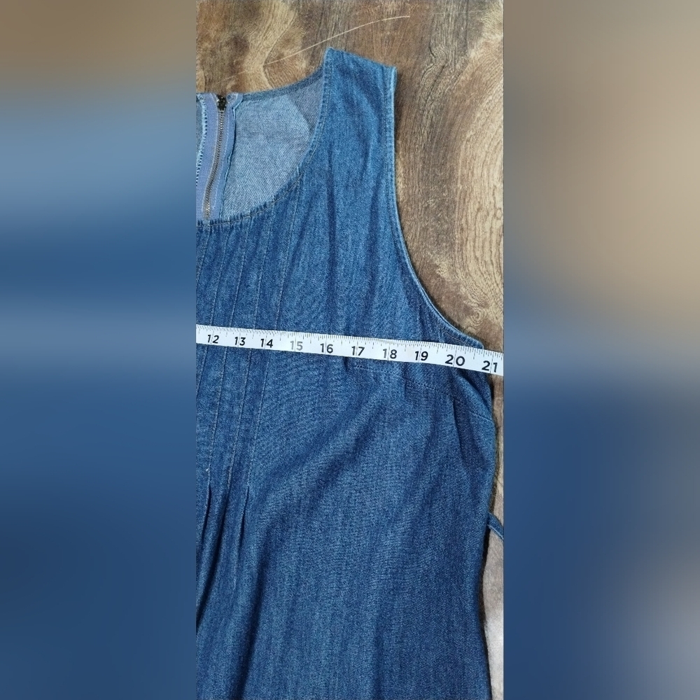 Hunt Club Denim Blue Midi Dress (14P) - Picture 4 of 7